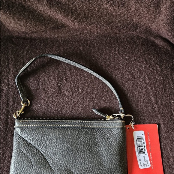 New D&B GY Large Slim Wristlet Grey - Picture 2 of 2